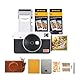 KODAK Mini Shot 2 Retro 4Pass 2-in-1 Sofortbildkamera und Fotodrucker (5,3x8,6cm) + Zubehörpaket 68 Blatt, Weiß