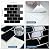 Tiwoos Thick Black Peel and Stick Subway Tile Backsplash Self Adhesive for Kitchen Bathroom Wall (10-Sheet, 12"×12")