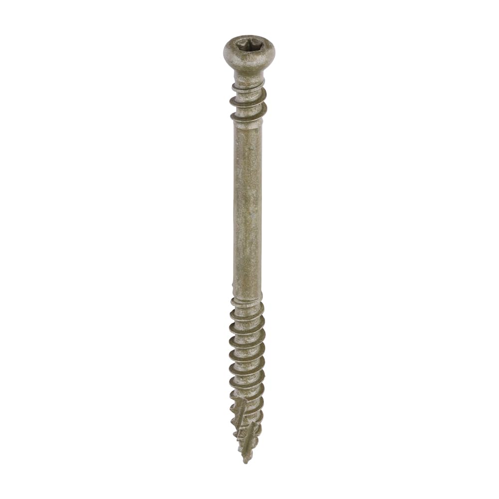 CYLINDER HEAD TORX DECKING SCREWS C2 ADVANCED DECKING TIMBER SCREW 4.5x60 mm (50, Corrosion Resistant)