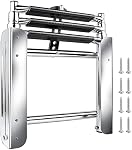 Pontoon Boat Ladder,3 Step Telescoping Ladder Under Platform Slide Mount Boat Boarding Ladder 316 Stainless Steel Heavy Duty Marine Ladder 600 Pound Capacity