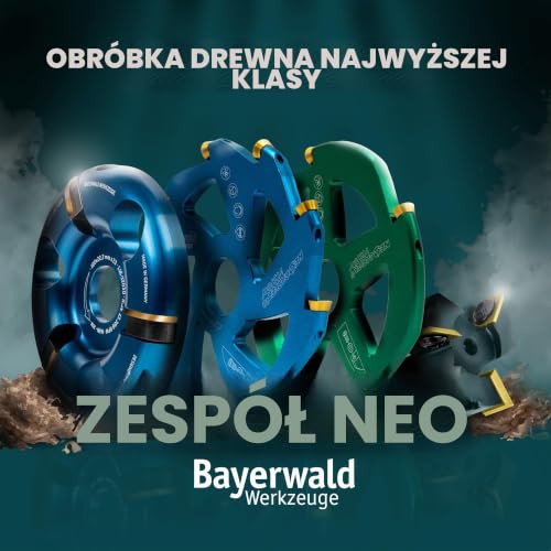 Bayerwald NeoCarver 5 Vision V2 - Hartmetallowa tarcza frezarska do drewna - frezarka do rzeźbienia w drewnie z aluminium do szlifierki kątowej do cięcia, szlifowania, skrawaniu i innych zastosowań