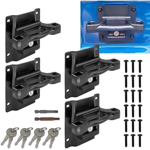 Sporacingrts 4 Pack Truck Bed Tie Down Anchors with Cleats & Plates, Compatible with 2015-2024 Ford Raptor, F150, F250, F350 Super Duty Models Cover