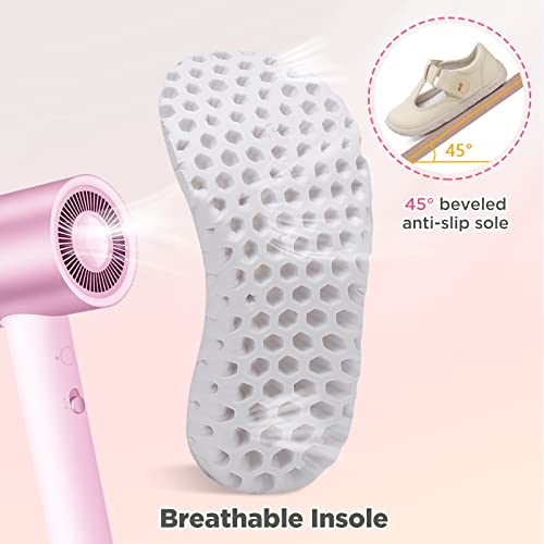 L-RUN Toddler Shoes Set (2 Pairs) - Girls Dress Shoes (Size: 5.5-6 Toddler) - Bundle - Beige Toddler Shoes (Size: 6 Toddler)4