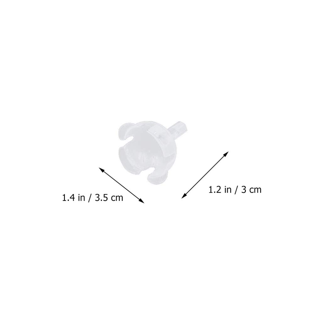 SEWACC 50 Pcs Clear Chocolate Wrappers Holder Plastic Ball Candy Flowers Packaging Case Support Rack for DIY Birthday Wedding Cupcake Liner