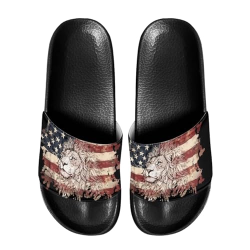 Image of Footwear for Mens Open Toe Athletic Sandals Anti-Slip Sole Slide Sandals Pillow House Flat Shoes Comfortable Slip On Slippers for Indoor & Outdoor
