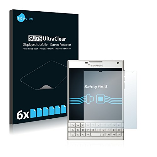 savvies Protection Ecran pour BlackBerry Passport 6 Pièces - Film Protection Ultra Clair