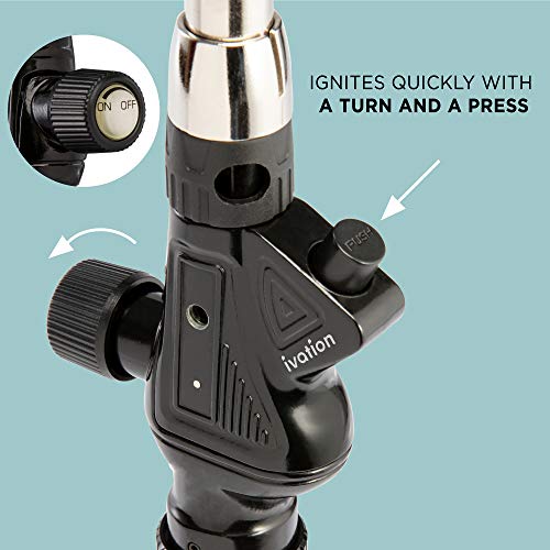 Ivation-Heavy-Duty-Trigger-Start-Propane-Torch-Propane-Powered-Blow-Torch-Head-with-Easy-Push-Ignition-Adjustable-Flame-Short-Neck-Burner-Tube-High-Temps-Up-to-2372F-For-CGA600-Handle-Tanks