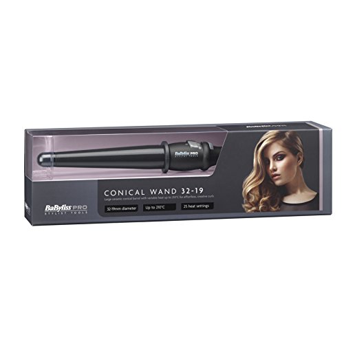 BaByliss Pro Conical Wand - Black 32-19mm Wide Barrel
