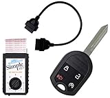 Simple Key Programmer Bundle with Key(s) and Cord - Designed for Ford and Lincoln Vehicles: Program...