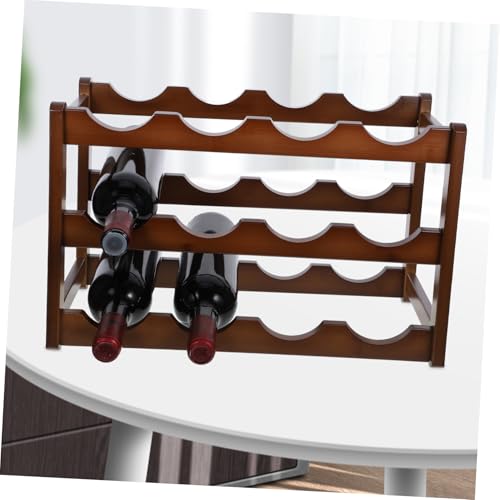 Soporte para botellas de vino de bambú flotante miniatura 2