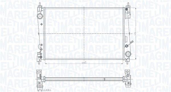 MAGNETI MARELLI Radiatore, Raffreddamento motore 350213184300