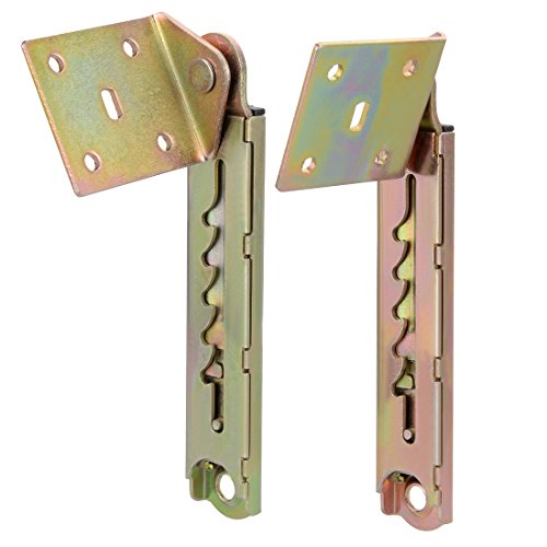 Sourcingmap 1 Pair 5 Gear Sofa Bed Headrest Adjustable Angle Mechanism Hinge, 5 Gear #1, 5 Position with Angle Bracket