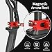 SOPOGER Arrow Rest and Plunger for Recurve Bow - Aluminum Alloy Arrow Rest and Cushion Plunger (Red)