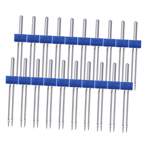 Ago per macchina da cucire: ogni ago doppio dotato di 2 aghi può essere facilmente infilato in 2 linee decorative uguali o diverse per cucire simultaneamente in modo dritto o a , ago per cucire