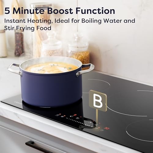 Image of CDV 30 Inch Induction Cooktop 4 Burners 8200W