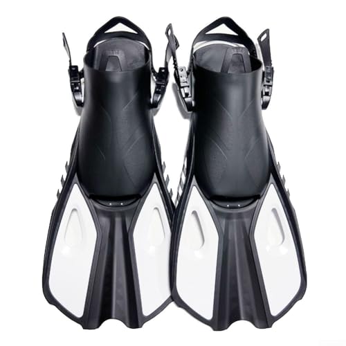 Palmes de plongée réglables adultes silicone entraînement natation talon ouvert