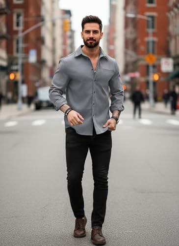 Image of Lymio Men Shirt || Solid Shirt for Man || Full Sleeve || Casual Style (Packs Also Available) (Utility)
