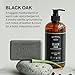 Barrel & Oak All-in-One Wash for Face, Hair, & Body, Vegan & Hydrating Face, Shampoo and Body Wash for Men, Grooming Kit Gifts for Men, Black Oak, 16 oz