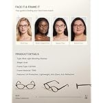 TIJN Olisa Blue Light Blocking Glasses for Women Men,Oval Glasses Frame Bluelight Glasses for Gaming/Computer/Screen - Image 5