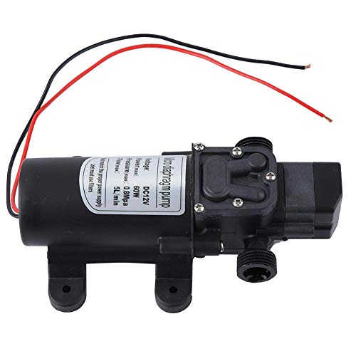 Neufday Micro Diaphragm Pump, 12V 60W Micro Electric Diaphragm Self Priming Pump Water Pump With Pressure Switch