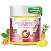 Probiotics for Women,Vaginal Probiotics Gummies for Digestive Health Feminine PH Balance,Gut Health Supplements with Slippery Elm & Prebiotics-60 Count