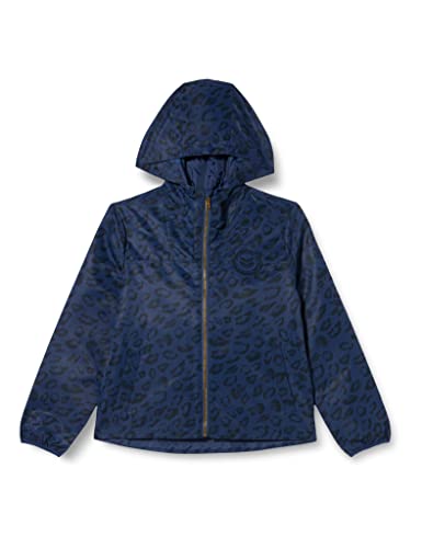 IKKS JUNIOR Coupe Vent À Capuche Déperlant Motif Fauve Bleu Xu41053.46 Pack de Cortavientos, AOP Falva, 10 años para Niñas