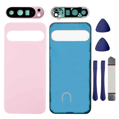 Image of for Pixel 9 Pro XL Back Glass Replacement with Rear Camera Lens for Google Pixel 9 Pro XL 5G Back Cover Glass Housing Door + Pre-Install Tapes + Tools(Not Suitable for Pixel 9 /9 Pro) (Rose Quartz)