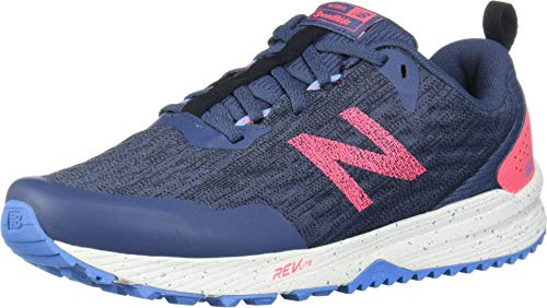 New Balance Women's Nitrel V3 Running Shoe, Vintage Indigo/Guava, 6 M US
