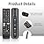 (2+2 Packs) Replacement Remote Control No Setup Fit Samsung TV Remote with Anti-Lost Soft Protective Silicone Cover Case Green & Blue Compatible with Samsung LCD LED HDTV 3D Smart TVs Models