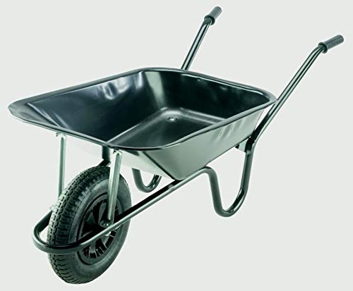 Walsall Wheelbarrow, Black, Pneumatic Wheel