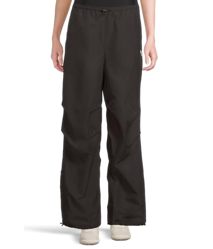 PUMA Womens Wardrobe Essentials Parachute Woven Pants Casual - Black