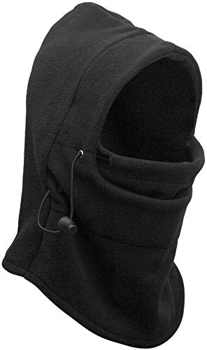 Motoway 6 in 1 Thermal Fleece Balaclava Hat Hood Police Swat Ski Bike Wind Stopper Mask Caps (Black) (B07ZVQLDW6) Amazon Price History, Amazon Price Tracker