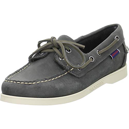 chaussure bateau femme portland crazy h cuir gris femme sebago