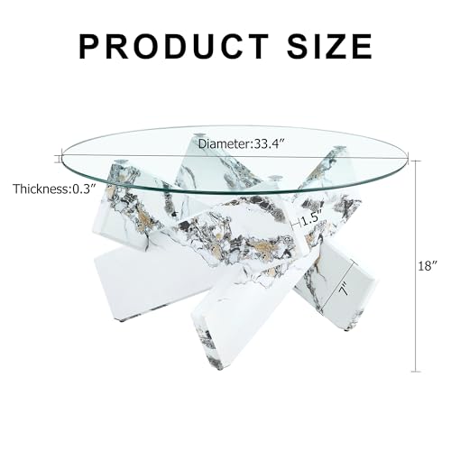 Luxury Marble Coffee Table Modern