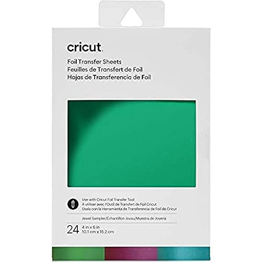 CRICUT, Jewel ct Transfer Foil Sheets Sampler 10x15cm 24 M3, Joya, 10.1 cm x 15.2 cm (4" x 6") | Ya disponible en tu tienda friki favorita! En mundofriki.es!