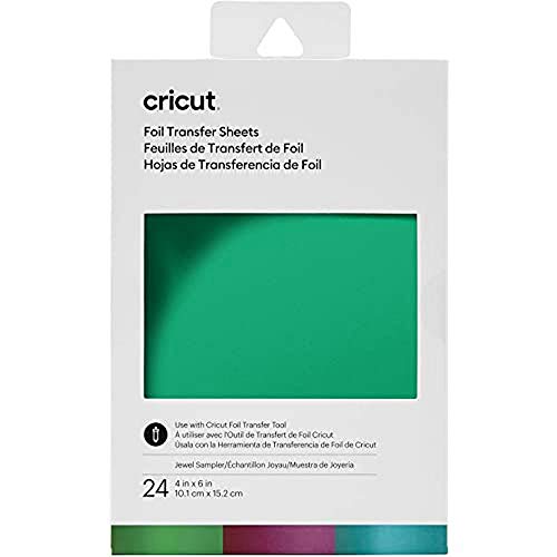CRICUT, Jewel ct Transfer Foil Sheets Sampler 10x15cm 24 M3,