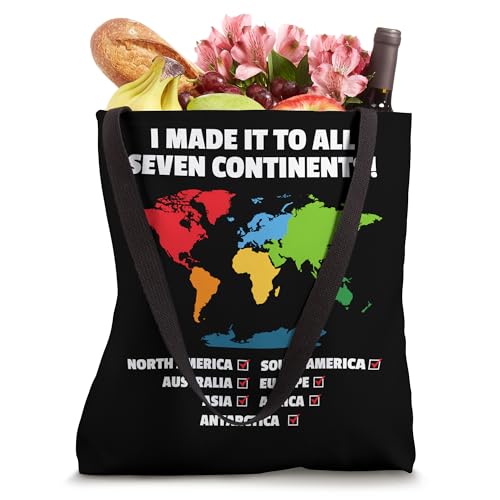 Bolso tipo tote 'He estado en los siete continentes' miniatura 4