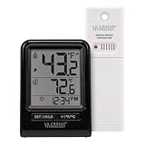 La Crosse Technology 308-1409BNH-CBP Battery Operated Wireless Digital Thermometer - Black
