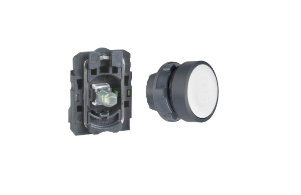 Schneider Electric, illuminated pushbutton, Harmony XB5N/XB7N, plastic, flush, white, 22mm, spring return, 230V AC, 1 NO, XB5AW31M1N (B07VPTPXHM) Amazon Price History, Amazon Price Tracker
