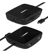 Sabrent Thunderbolt 3 Certified Travel Dock Dual Display Compact Docking Station | HDMI 2.0 4K | ...