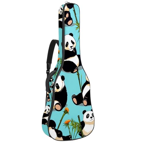 Housse de guitare acoustique panda pour instruments 40 à 42 pouces