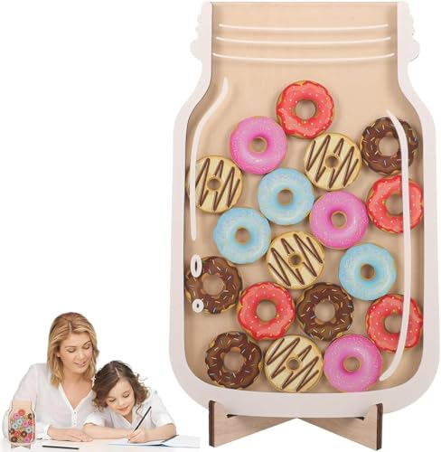 Belohnungsglas, Belohnungsglas Kinder, Belohnungsglas Mit Donut, Belohnungstabelle Für Klassenzimmer, Personalisierte Belohnungstabelle Kinder Verwendet Für Die Kultivierung Guter Gewohnheiten Bei