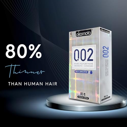 Image of Okamoto 0.02 - Japan's Best | Thinnest Condom In India | 1st Time in India - Non Latex PU Condom | Super Thin | Super Strong | Imported from Japan | 0.02 mm Ultra Thin (Pack of 3, 18s)