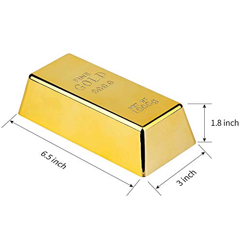 Fake Gold Bar Bullion Door Stop/Paperweight for Home Office Decoration - Thumbnail 4