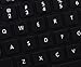 Price comparison product image AZERTY Keyboard Stickers Self-adhesive French Layout Small Keys 10*11 Black Background