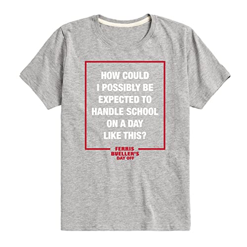 HYBRID APPAREL - Ferris Bueller's Day Off - How Could I Possibly - Toddler and Youth Short Sleeve Graphic T-Shirt
