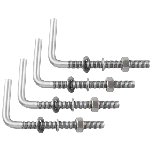 Vis d'ancrage robustes pour béton et bois M10 x 150 filetées en inox