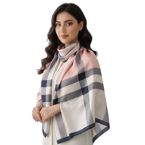 Image of Floral Printed Silk stole | silk Scarf for Women | stylish silk stole for women | Soft Lightweight Stole, Shawl & Neck Wrap | Scarf for Wedding, Party, Travel & Casual Wear