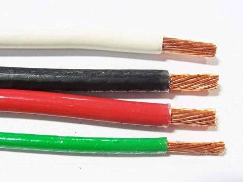 Wirenco 6 AWG White, Black and Red with 8 AWG Green THHN, Stranded Copper Cables (100 FEET) by wirenco - Used condition - US$421.74
