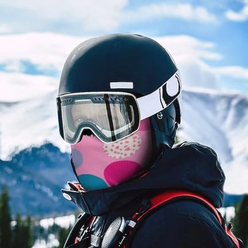Balaclava para Hombres con Estampado de Puntos Locos para Invierno, Máscara de Cara para Ciclismo y Esquí miniatura 5